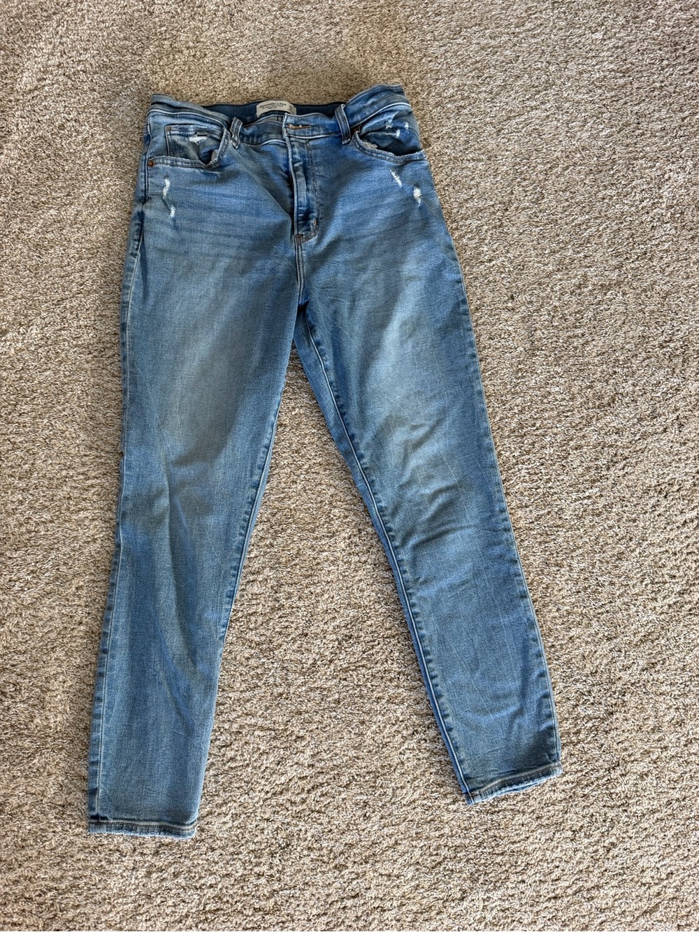 Abercrombie & Fitch Light Blue Skinny Jeans
